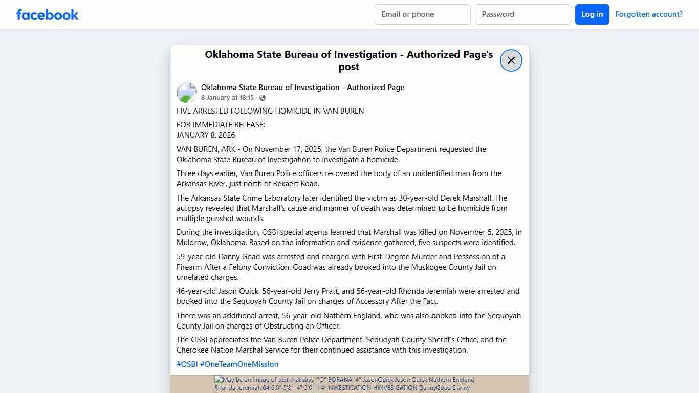 ... - Oklahoma State Bureau of Investigation - Authorized Page | Facebook